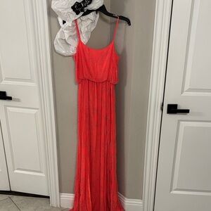 Needle & Thread Coral Star Embellished Dress